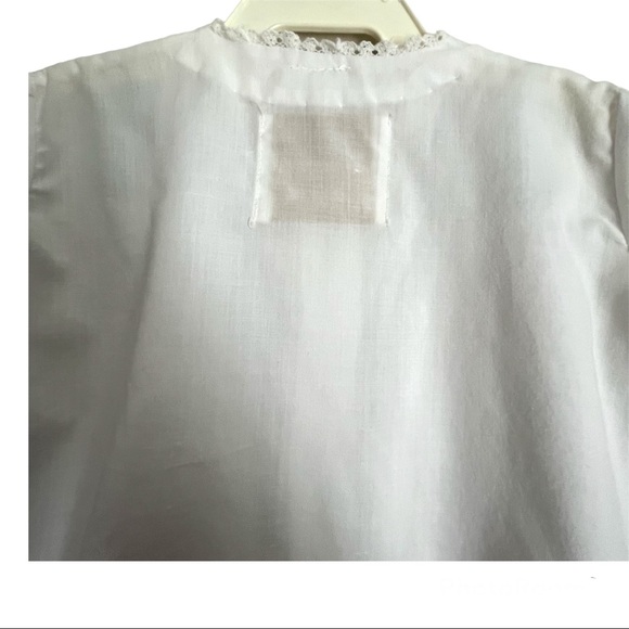 Vintage Strasburg by Sheree Aust Girl’s Dress White Floral Embroidery Sz 6-12 Mo - Picture 6 of 11